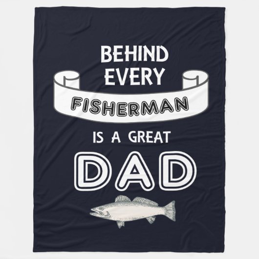 vaderdag Vist Fleece Blanket (Voorkant)