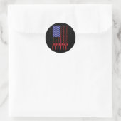 Vaderdag Visvlag Vissen Ronde Sticker (Tas)