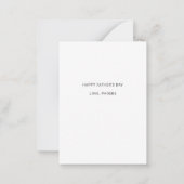 Vaderdag Vlees Roken BBQ Pit Master Papa Notitiekaartje (Achterkant)