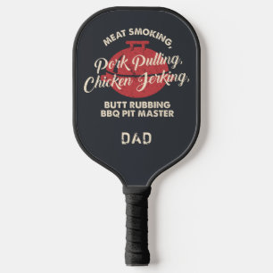 Vaderdag Vlees Roken BBQ Pit Master Vader Maatwerk Pickleball Paddle