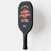 Vaderdag Vlees Roken BBQ Pit Master Vader Maatwerk Pickleball Paddle (Links)