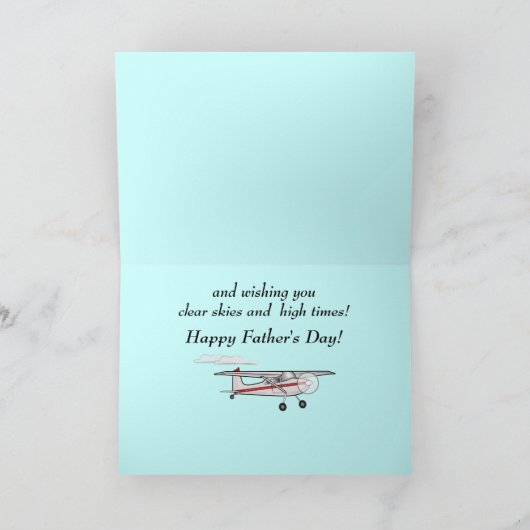 Vaderdag: Vliegtuig Kaart (Binnen)