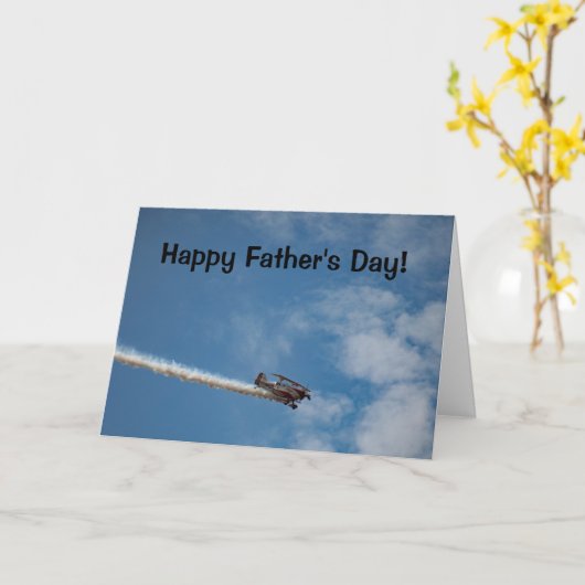 Vaderdag Vliegtuig Kaart (Gele Bloem)