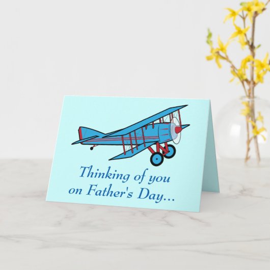 Vaderdag: Vliegtuig Kaart (Gele Bloem)