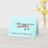 Vaderdag: Vliegvliegtuig Kaart (Gele Bloem)