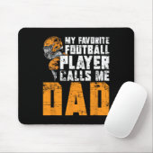 Vaderdag Voetballer Vader Amerikaanse Sport Voetba Muismat (Met muis)