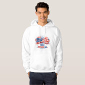 Vaderdag vol patriottisme hoodie (Voorkant volledig)