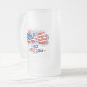 Vaderdag vol patriottisme matglas bierpul (Voorkant links)
