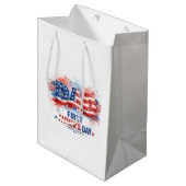 Vaderdag vol patriottisme medium cadeauzakje (Voorkant Gekanteld)