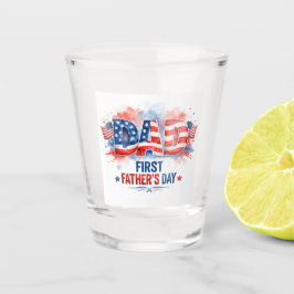 Vaderdag vol patriottisme shot glas