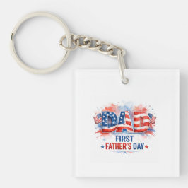 Vaderdag vol patriottisme sleutelhanger