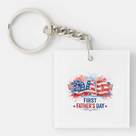 Vaderdag vol patriottisme sleutelhanger (voorkant)
