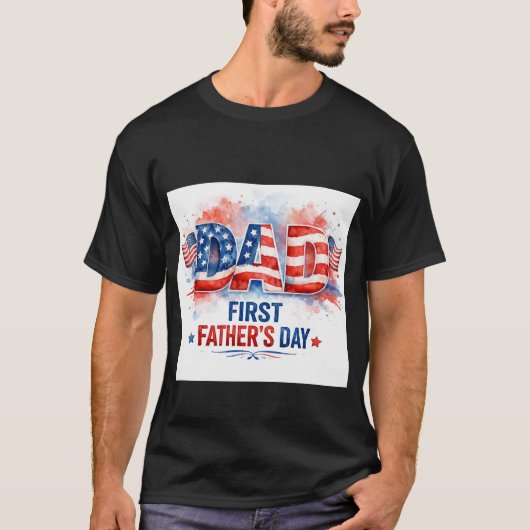 Vaderdag vol patriottisme t-shirt (Voorkant)
