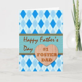 Vaderdag voor #1 Foster Papa, Argyle Design Kaart
