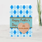 Vaderdag voor #1 God Dad, Argyle Design Kaart (Voorkant)