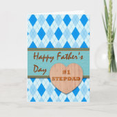 Vaderdag voor #1 Stepdad, Argyle Design Kaart (Voorkant)