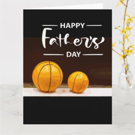Vaderdag voor basketballer vader zwart kaart