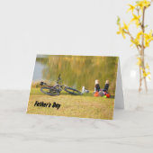 Vaderdag voor Bike Rider Kaart (Gele Bloem)