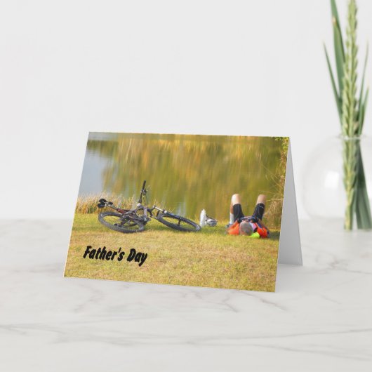 Vaderdag voor Bike Rider Kaart (Voorkant)