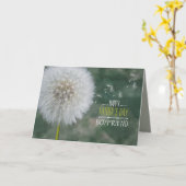 Vaderdag voor Boyfriend Dandelion Wishes Custom Kaart (Gele Bloem)