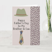 Vaderdag voor broer in Wet Grijs & Groen Kaart (Voorkant)