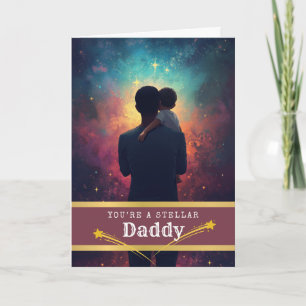 Vaderdag voor de Beste Vader Universum Thema Kaart