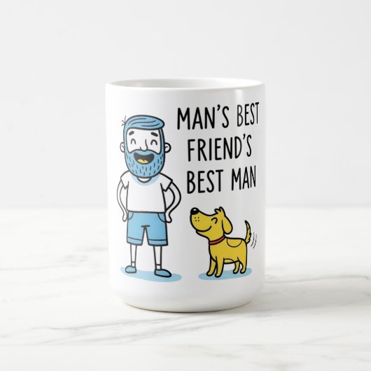 Vaderdag voor de beste vriend van de man koffiemok (Center)