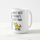 Vaderdag voor de beste vriend van de man koffiemok (Voorkant rechts)