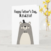 Vaderdag voor Dzidziu Kaart (Gele Bloem)