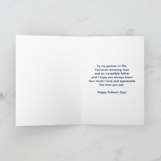 Vaderdag voor Echtgenoot Kaart (Binnen)