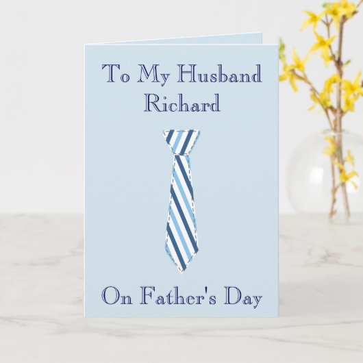 Vaderdag voor echtgenoot kaart (Gele Bloem)