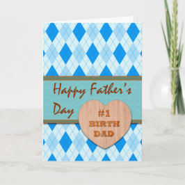 Vaderdag voor Geboortevader, Wood Heart, Argyle Kaart