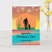 Vaderdag voor Godfather van je naar de sterren Kaart (Gele Bloem)