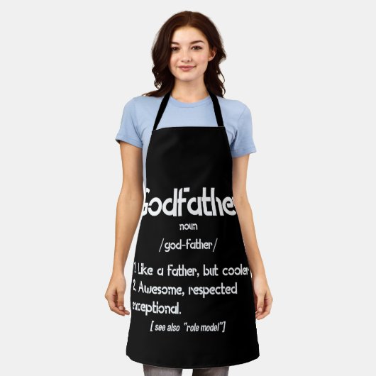 Vaderdag voor godvaders definitie van godchild schort (Gedragen)