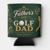 Vaderdag voor golf vader blikjeskoeler (Voorkant)