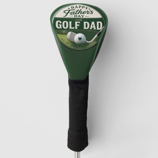 Vaderdag voor golf vader golfheadcover (Voorkant)