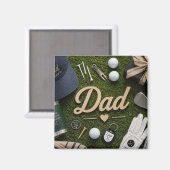 Vaderdag voor golf vader magneet (Voorkant / Achterkant)