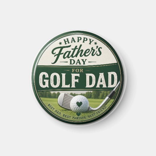 Vaderdag voor golf vader magneet (Voorkant)
