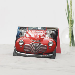 Vaderdag voor Grandson Classic 1941 Chevy Card Kaart