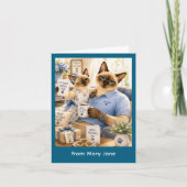Vaderdag voor kattenvader kattenliefhebbers kaart (Voorkant)