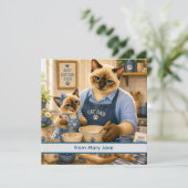 Vaderdag voor kattenvader kattenliefhebbers kaart (Staand voorkant)