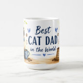 Vaderdag voor kattenvader koffiemok (Center)