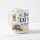 Vaderdag voor kattenvader koffiemok (Voorkant links)
