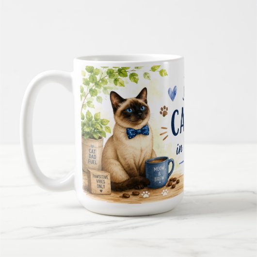 Vaderdag voor kattenvader koffiemok (Links)