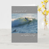 Vaderdag voor kleinzoon - Surfen Kaart (Gele Bloem)