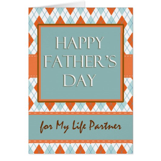 Vaderdag voor Life Partner, Argyle Design (Voorkant)