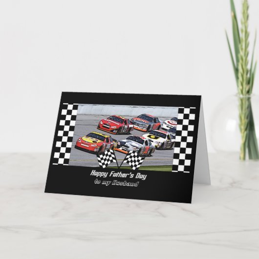 Vaderdag voor Man, Stock Car Racing, Cheques Kaart (Voorkant)