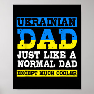 Vaderdag voor mannen grappige Oekraïense papa Poster