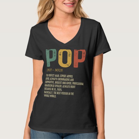 Vaderdag voor mannen Pop definitie opa T-shirt (Voorkant)
