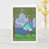 Vaderdag voor mijn man Hangmat Kaart (Gele Bloem)